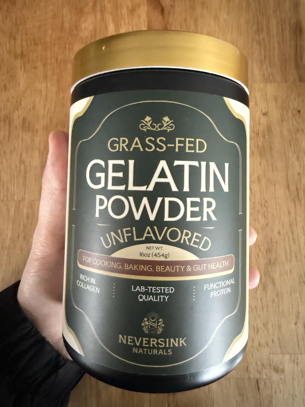 Neversink Naturals Grass Fed Gelatin Powder - Unflavored - 100% Grass-Fed Bovine Gelatin - 11g Protein - Keto & Paleo - Beef Gelatin Powder for Gummies, Bone Broth, Baking, Desserts, and Cooking customer photo 1