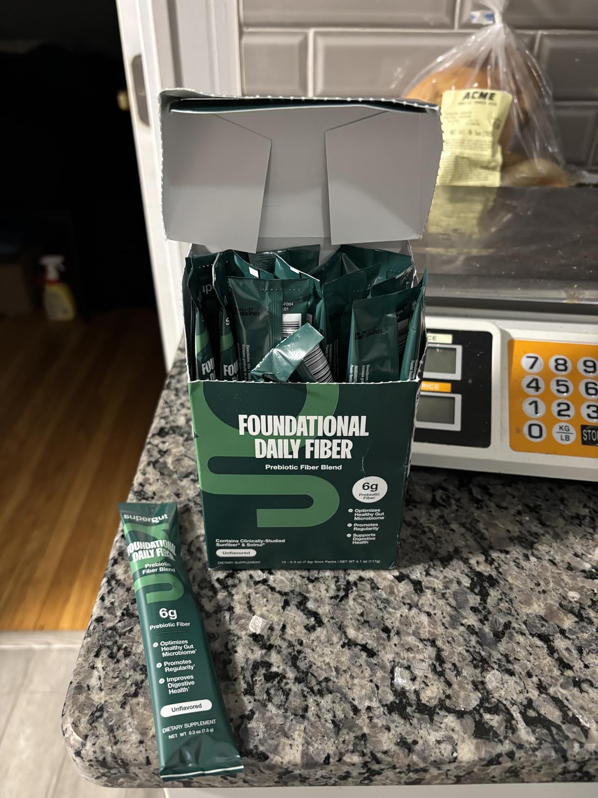 Supergut Foundational Daily Fiber Powder, Sugar Free & Vegan Prebiotic Fiber Blend for Gut Health & Digestive Support, Supplement for Men & Women with Solnul & Sunfiber, Unflavored, 20 Servings customer photo 1