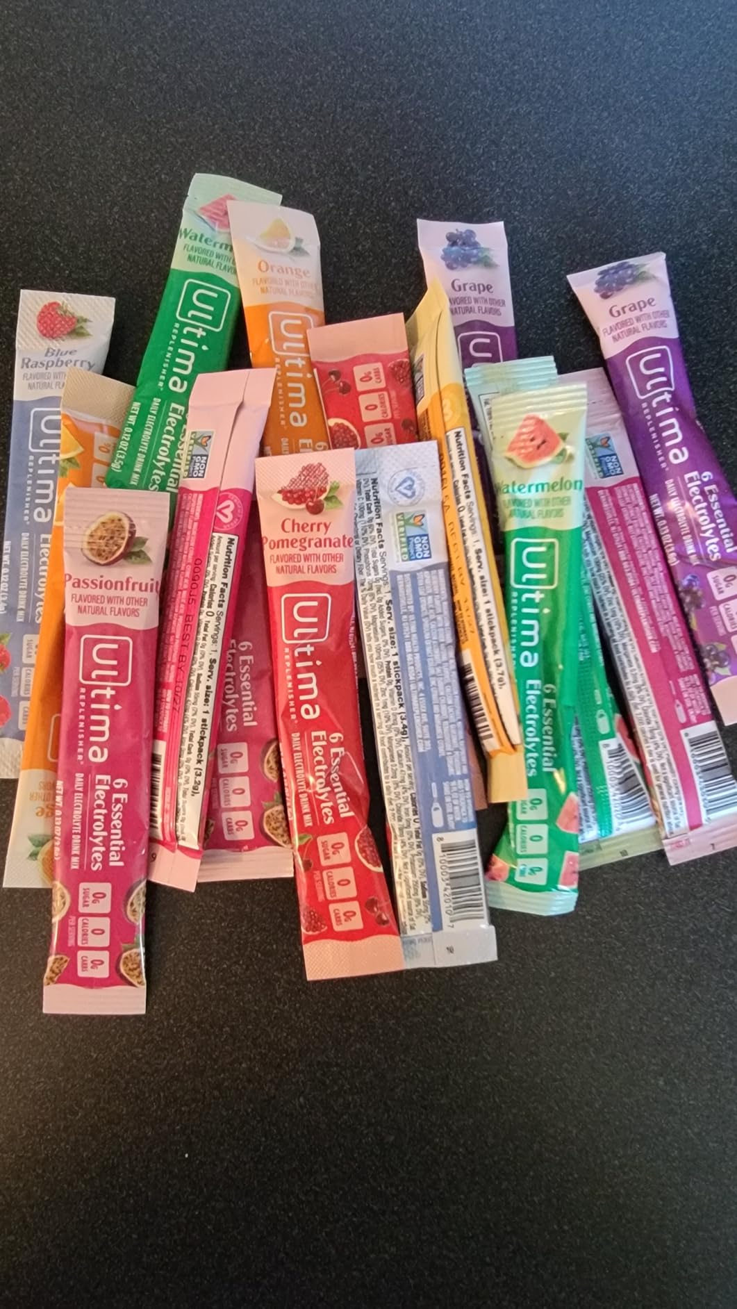 Ultima Replenisher Daily Electrolyte Powder - Ultimate Variety Pack, 36 Stickpacks - Zero Sugar Hydration Packets with 6 Electrolytes and Minerals - Sugar Free, Plant Based & Keto Friendly Drink Mix customer photo 1