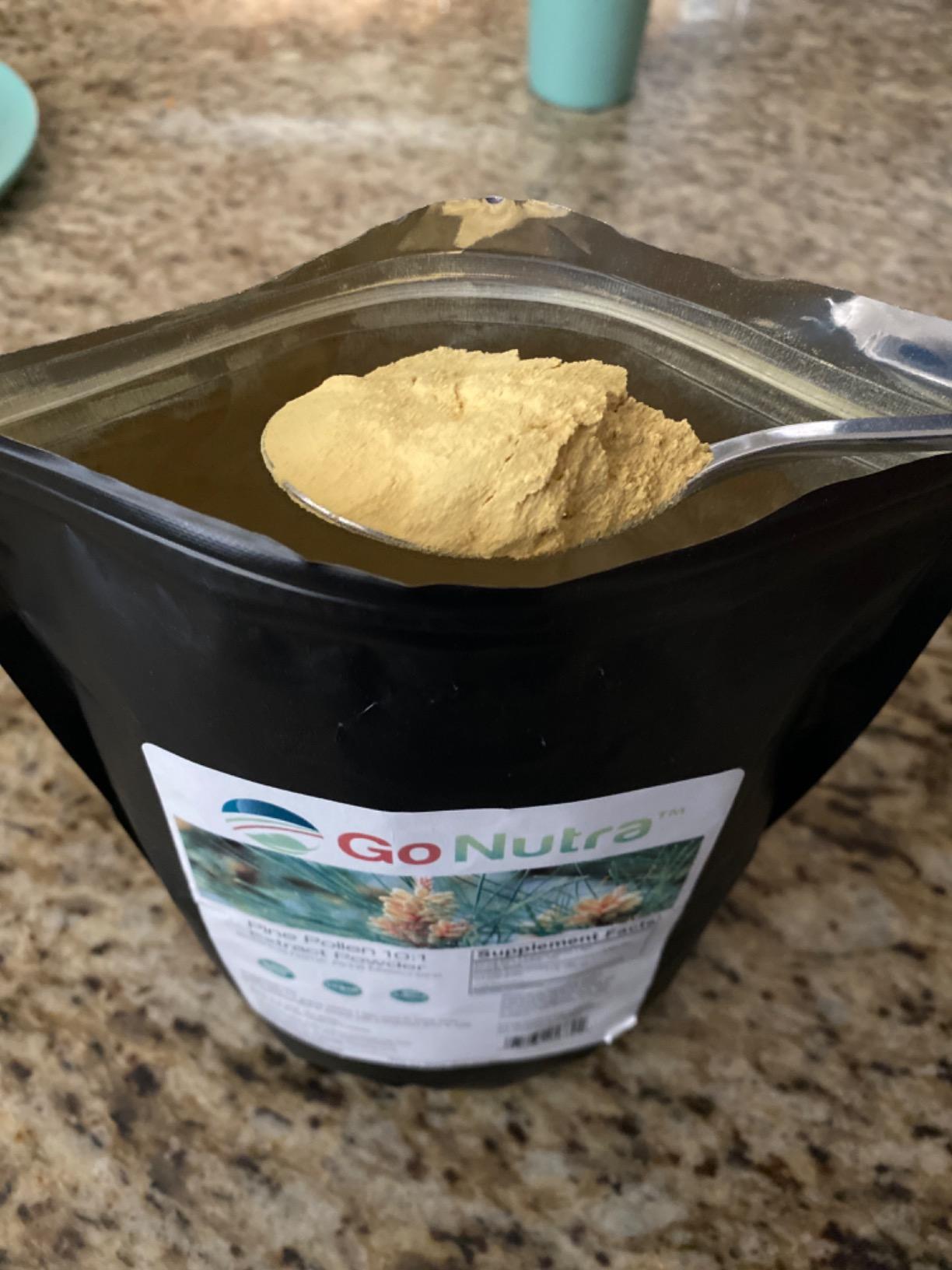 Go Nutra Pine Pollen Powder | Wild Harvested & Broken Cell Wall | Pure 10:1 Pine Pollen Extract, Antioxidant-Rich & Androgenic | Supports Health, Energy | Vegan, Non-GMO, Gluten Free | 6 Ounce customer photo 1