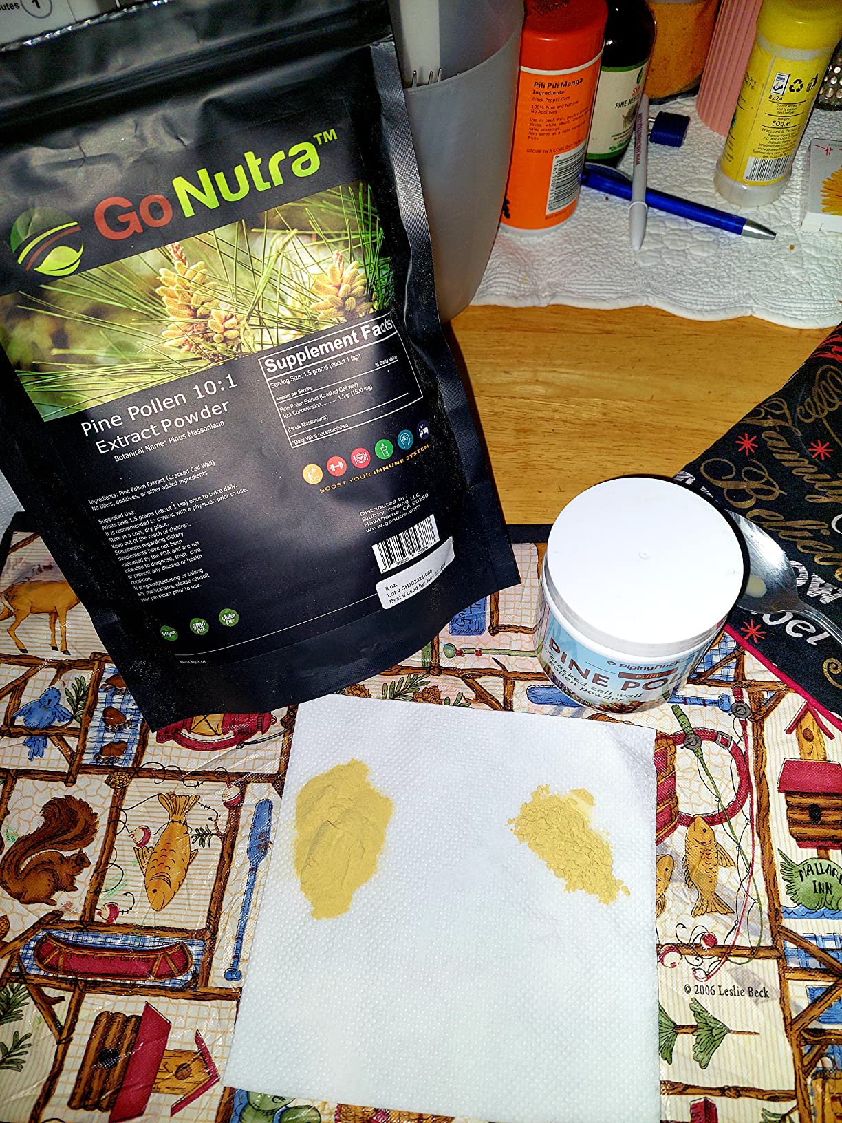 Go Nutra Pine Pollen Powder | Wild Harvested & Broken Cell Wall | Pure 10:1 Pine Pollen Extract, Antioxidant-Rich & Androgenic | Supports Health, Energy | Vegan, Non-GMO, Gluten Free | 6 Ounce customer photo 2