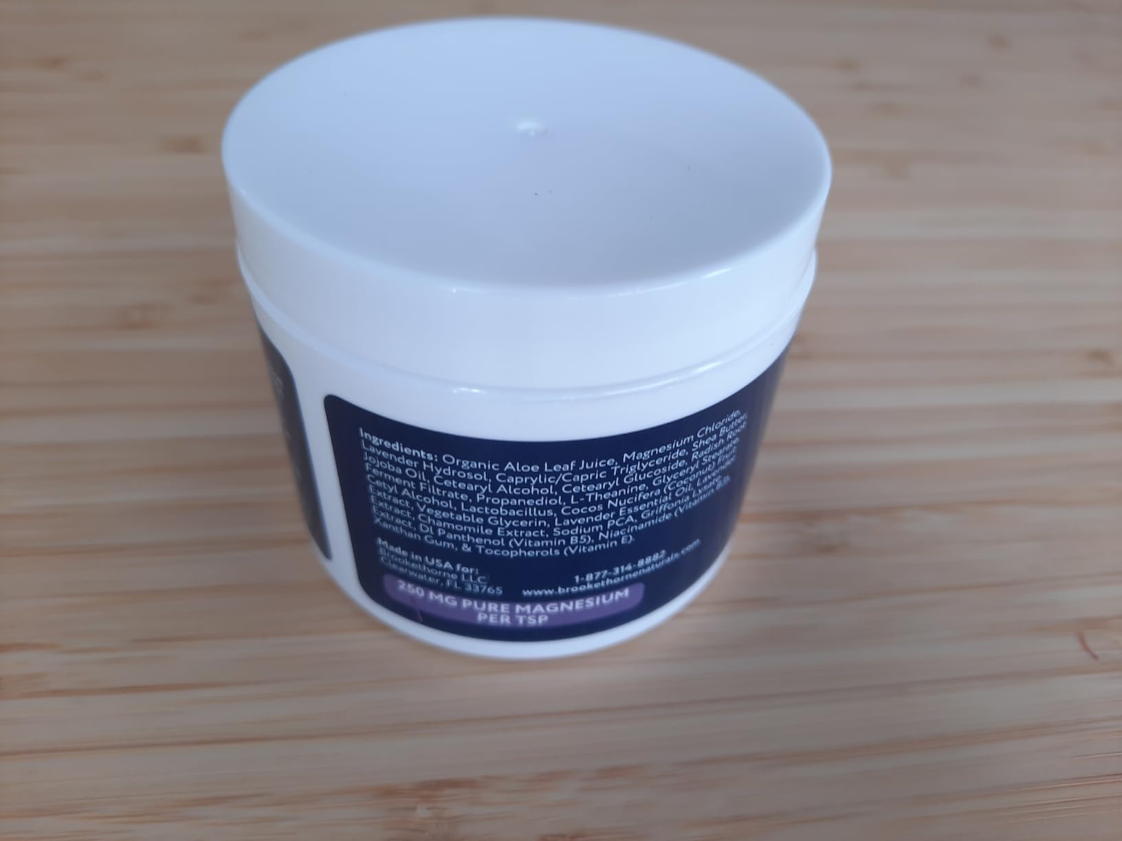 Brookethorne Naturals Nighttime Magnesium Lotion for Sleep | Lavender Magnesium Cream with L-Theanine & Chamomile | Topical Cream for Relaxation Adults & Kids | Non-Greasy, Vegan, Made in USA | 4oz customer photo 1