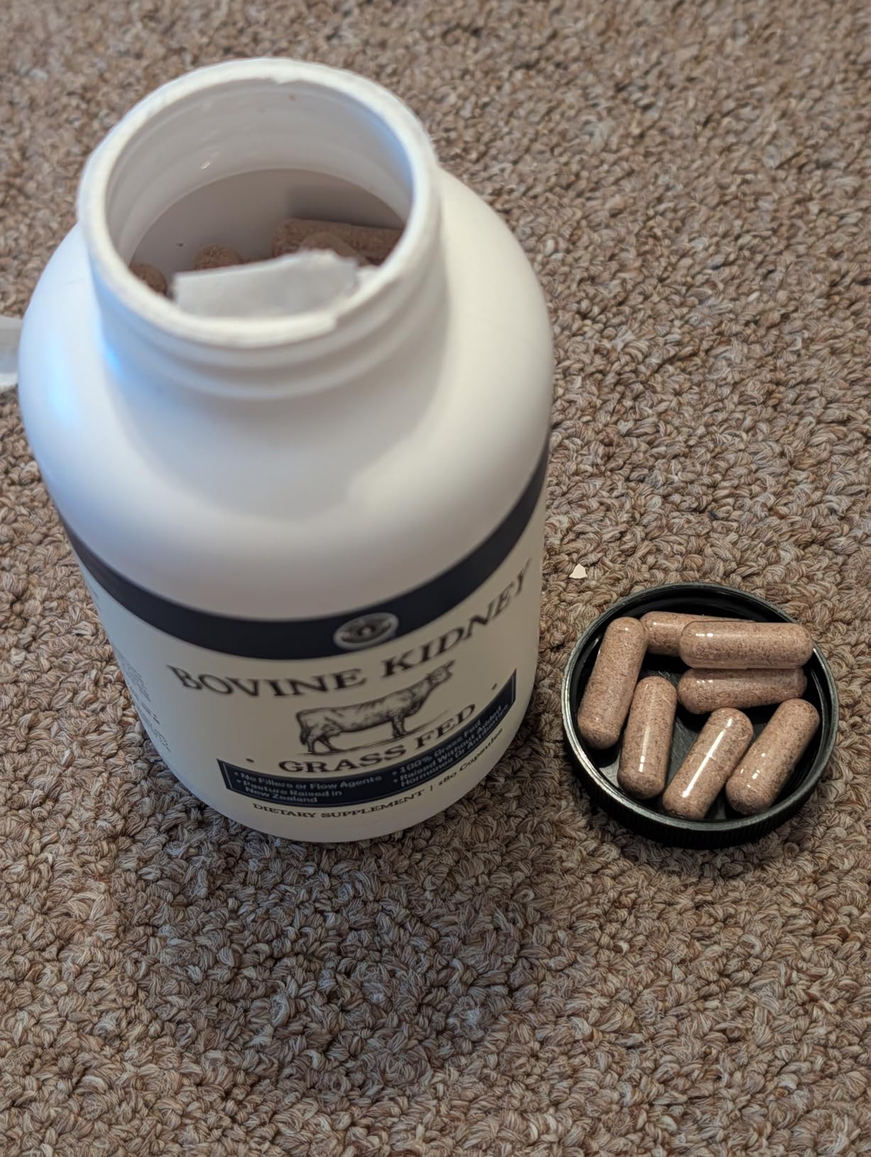 Left Coast Performance Grass Fed Beef Kidney Supplement - 100% Grass Fed, Freeze Dried, Non-GMO, New Zealand Pasture Raised Beef Organ Supplement - DAO Enzyme and Histamine Support - 180 Capsules customer photo 1