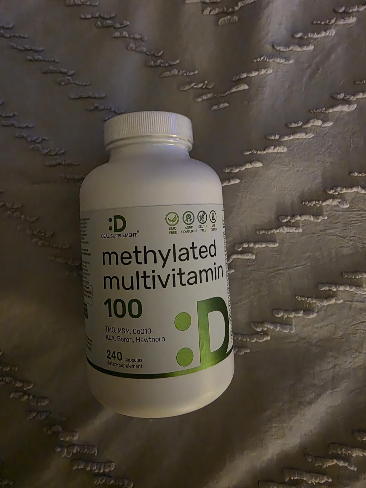 DEAL SUPPLEMENT Methylated Multivitamin for Men & Women, 240 Capsules | 100% DV Vitamins & Minerals | Activated B-Complex & Chelated Minerals, with CoQ10, TMG & ALA | Non-GMO, cGMP Manufactured customer photo 2