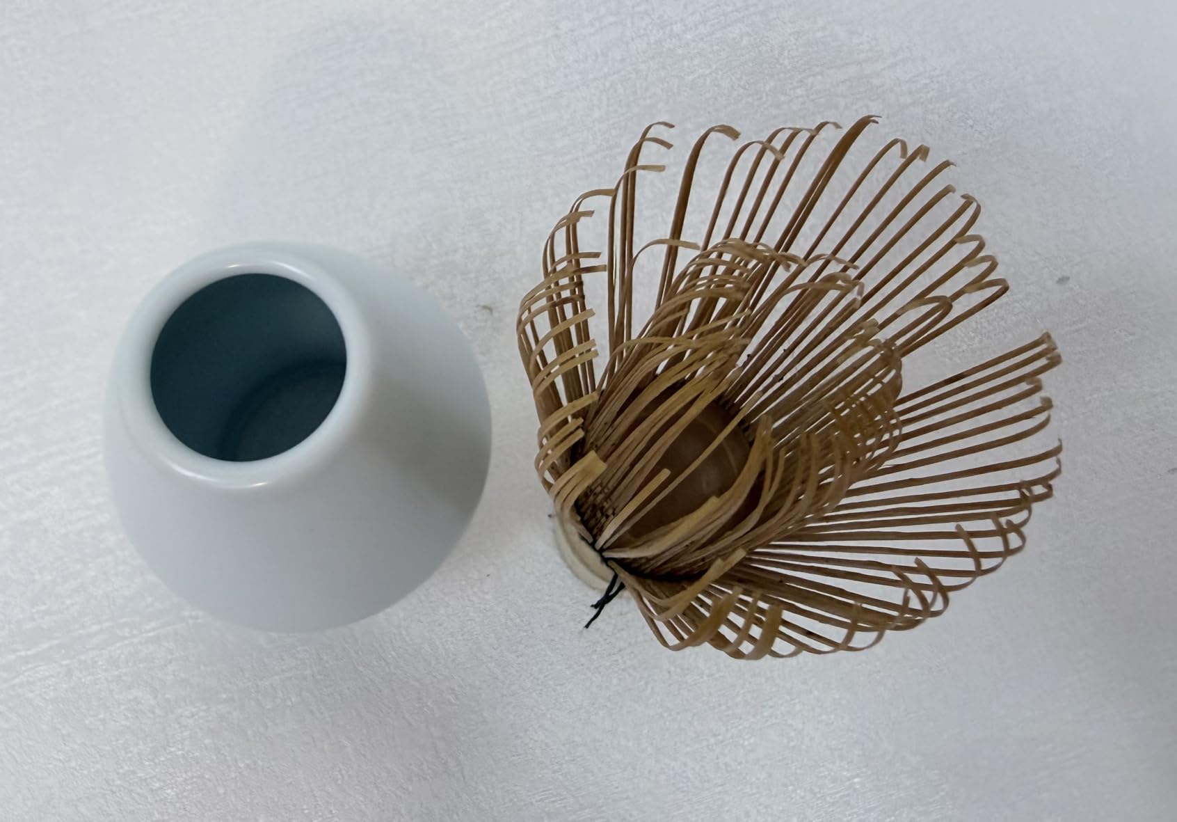 BlendWell Ceramic Matcha Whisk Stand, White Holder for Bamboo Chasen, Protects Shape and Extends Whisk Life customer photo 2