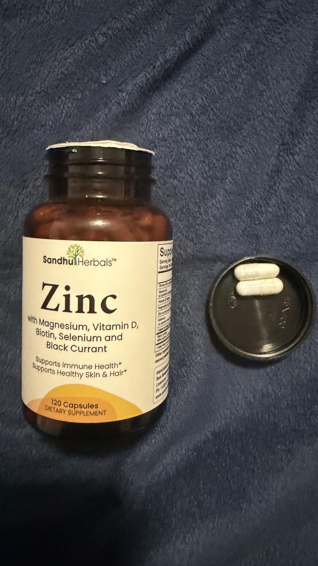 Zinc 30mg with Copper, Selenium & Vitamin D3 | 120 Capsules | Magnesium, Vitamin B6, Biotin Complex | Absorbable Chelated Zink Supplements for Men & Women | for Hair, Skin, Nails & Immune Support customer photo 2