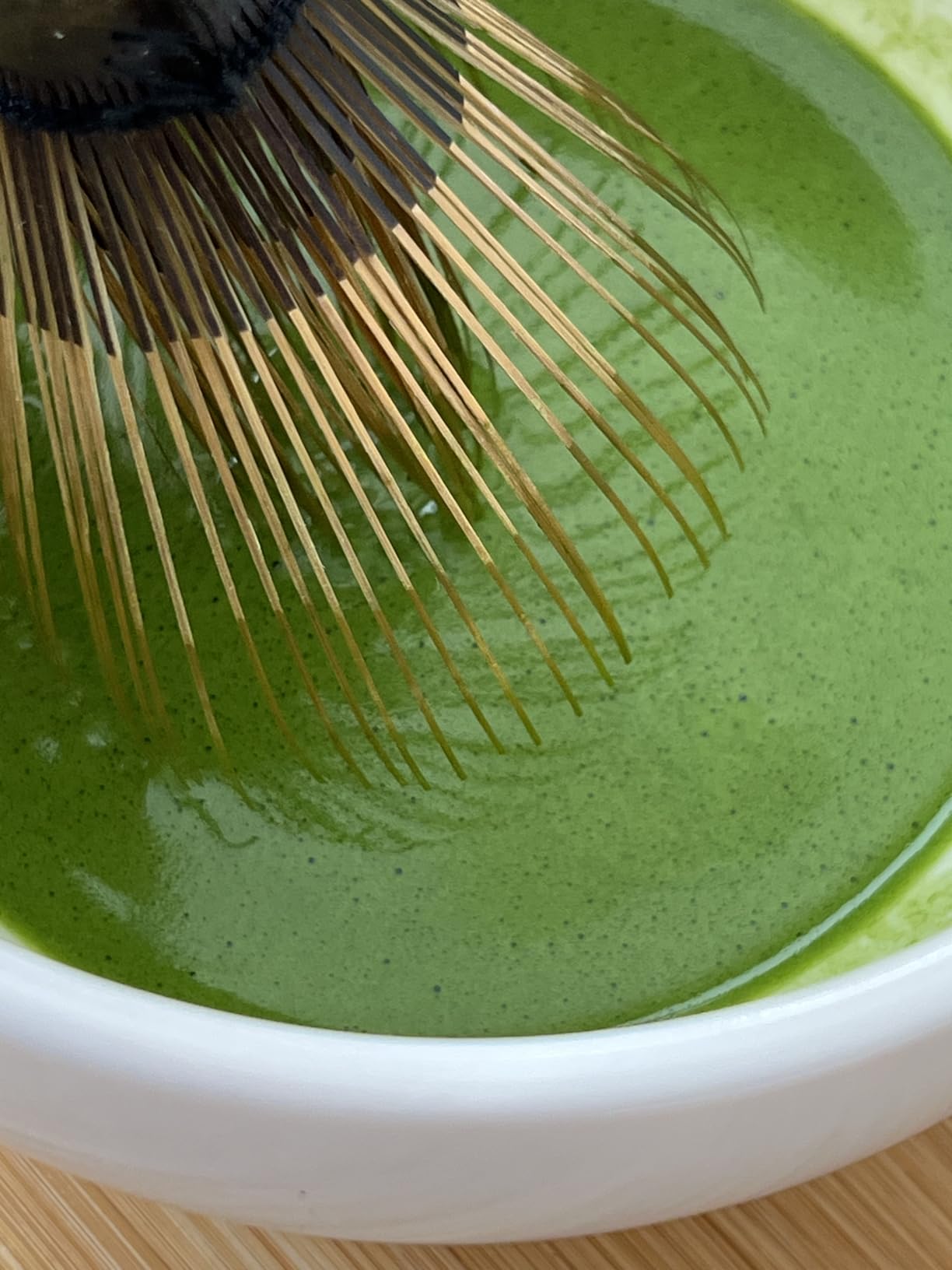 Handcrafted Kurotake Shin Chasen Matcha Whisk (1-Piece), Matcha Wisk for Ceremonial Grade Matcha Powder, Dark Bamboo Whisk, Artisan Made Ceremonial-Grade Macha Whisks customer photo 1