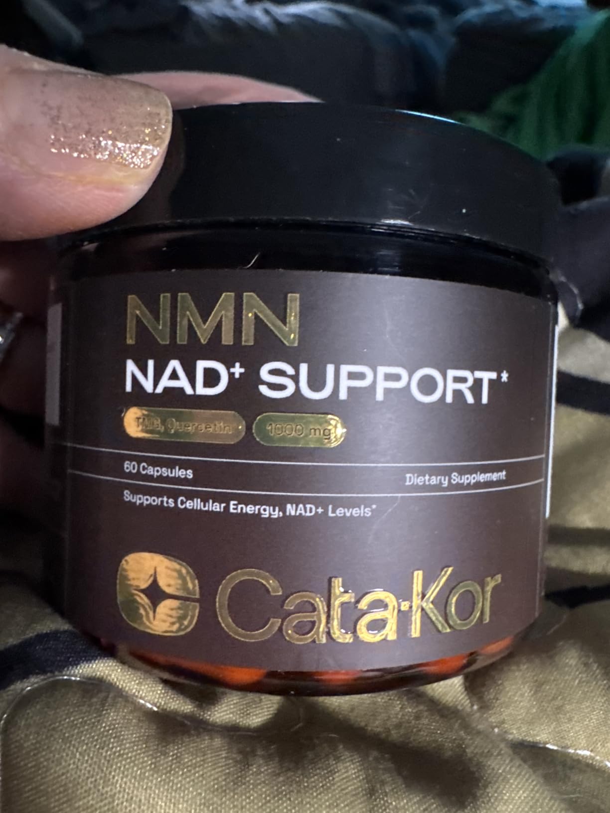 Cata-Kor NMN Supplement - 4-in-1 NAD Supplement with Quercetin | TMG | Resveratrol - NMNH Alternative - Supports Cellular Energy & NAD+ Level - 60 Capsules - Third-Party Tested customer photo 2