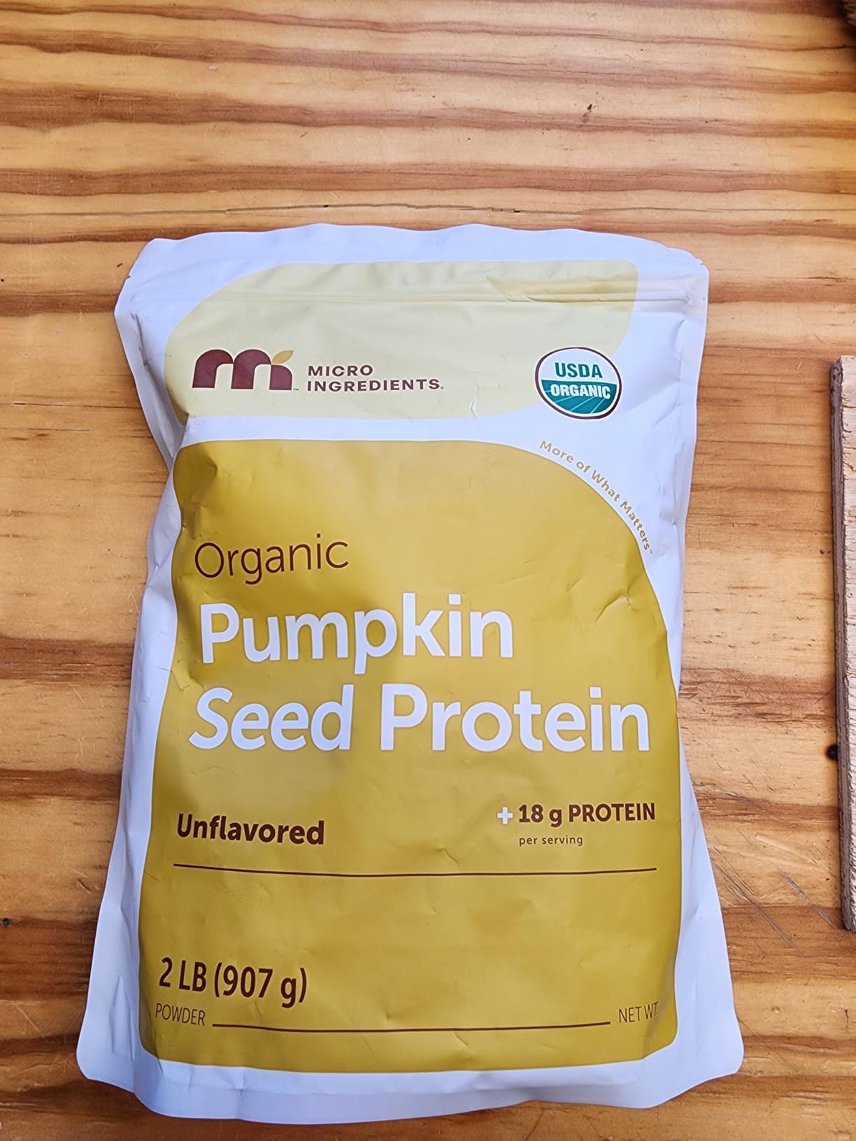 Micro Ingredients Organic Pumpkin Seed Protein Powder, 2lb | Raw Plant-Based Protein | Single-Ingredient Powder | Smooth Texture & Versatile Use | Non-GMO, Soy Free customer photo 2