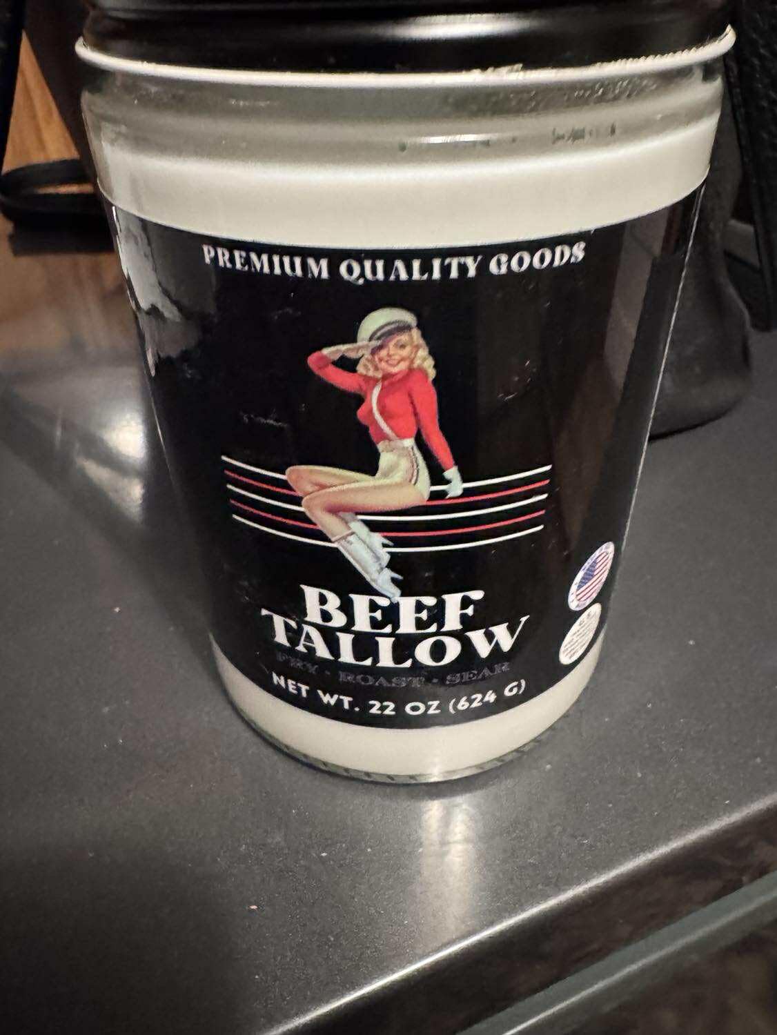 22oz Premium Grass-Fed Beef Tallow | Restaurant-Proven Cooking Fat | Seed Oil-Free by The Lady May customer photo 1
