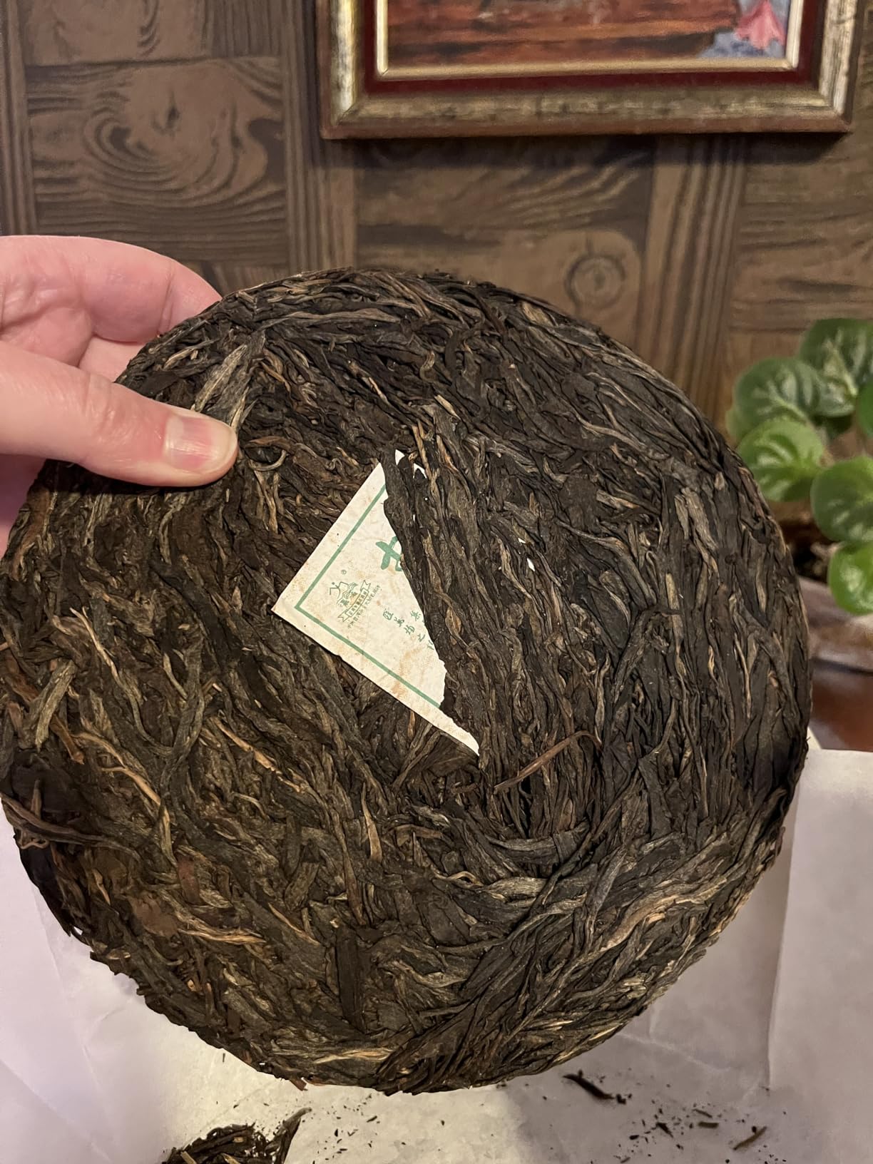 LWXLJMJZC - 2021yr Organic Ripe Puerh Tea Cake - USDA certified Cook Pu erh - 150 Cups Shu Puer Tea - Black Pu'erh - Yunnan Chinese Pu er Cake - 357g/12.6oz customer photo 2