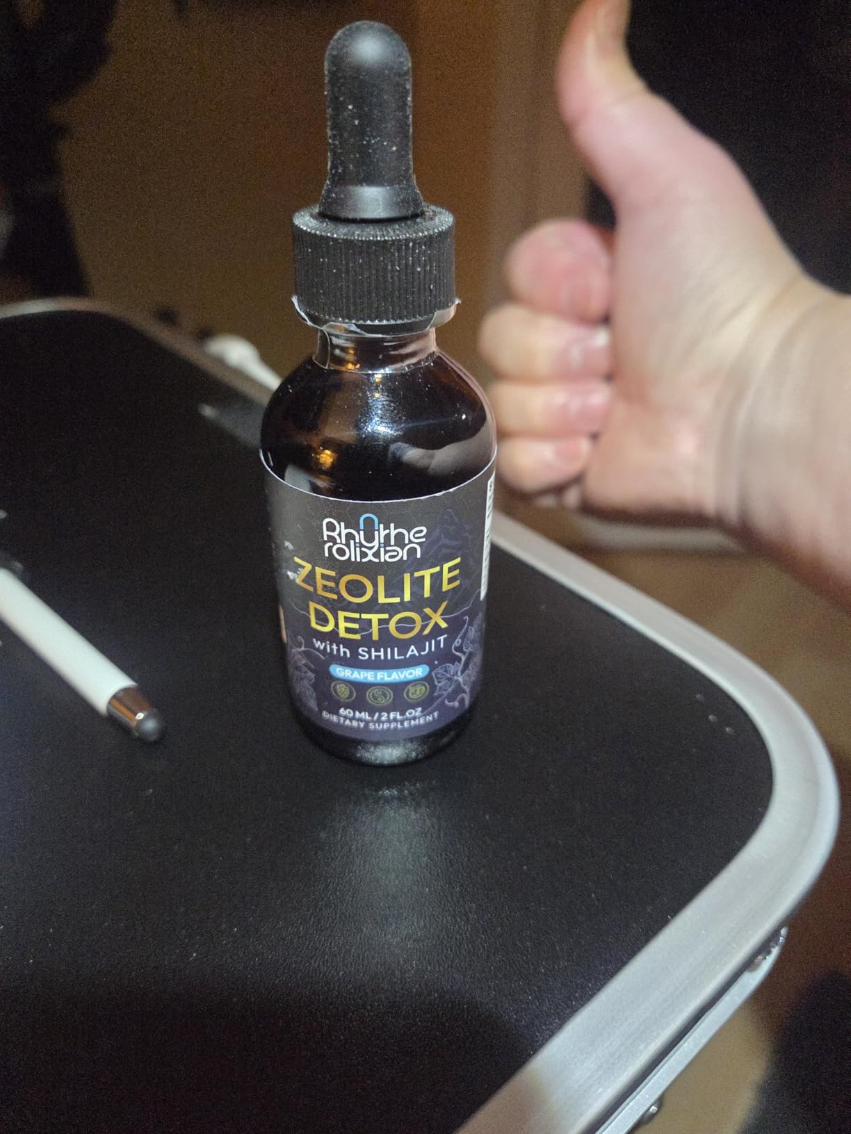 Rhytherolixian Zeolite Detox | Heavy Metal Detox & Shilajit Mineral | Fulvic Humic Acid | Grape Flavor | Vegan Liquid Drops Supplement (2 fl oz) customer photo 1