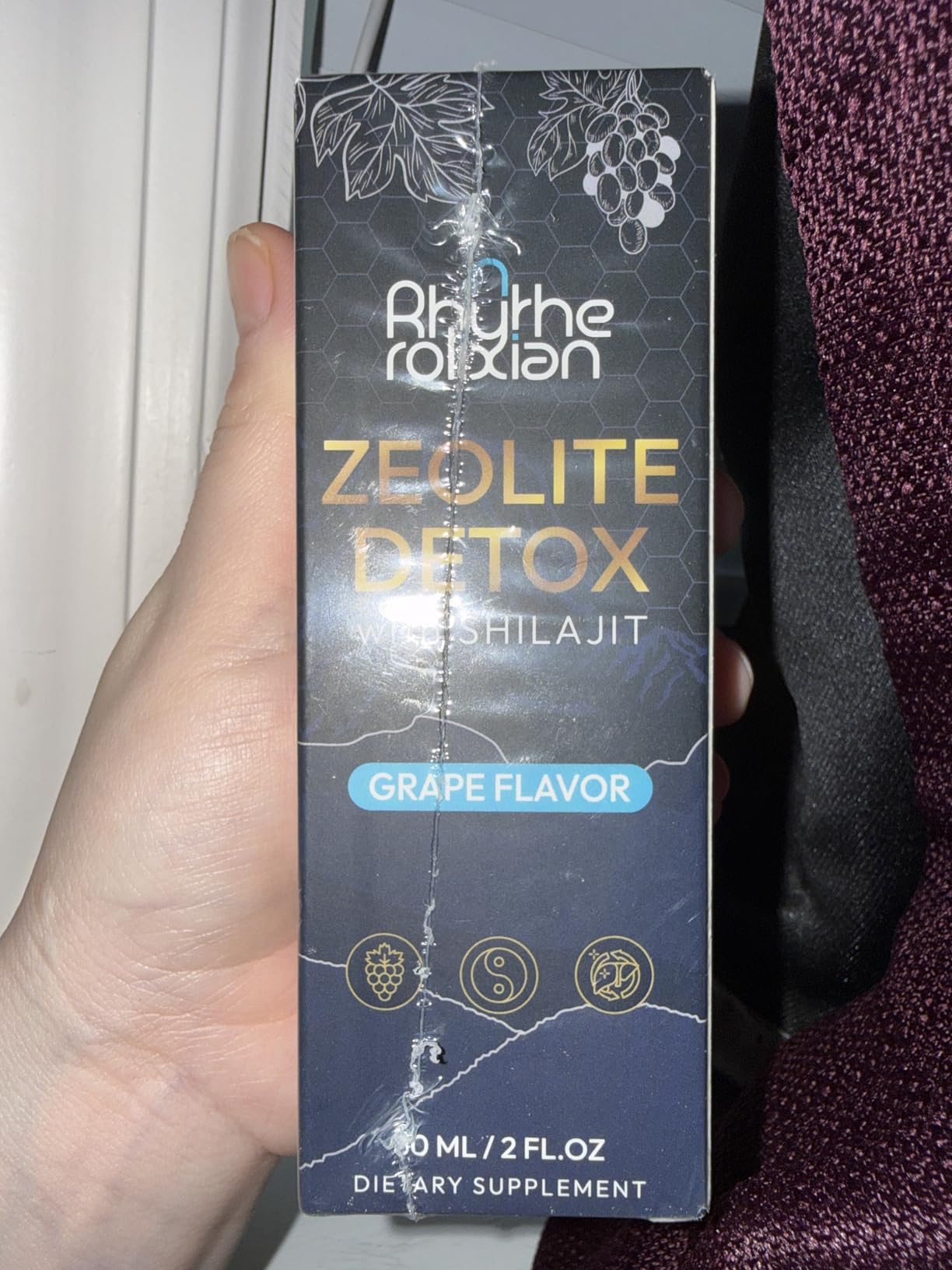 Rhytherolixian Zeolite Detox | Heavy Metal Detox & Shilajit Mineral | Fulvic Humic Acid | Grape Flavor | Vegan Liquid Drops Supplement (2 fl oz) customer photo 2