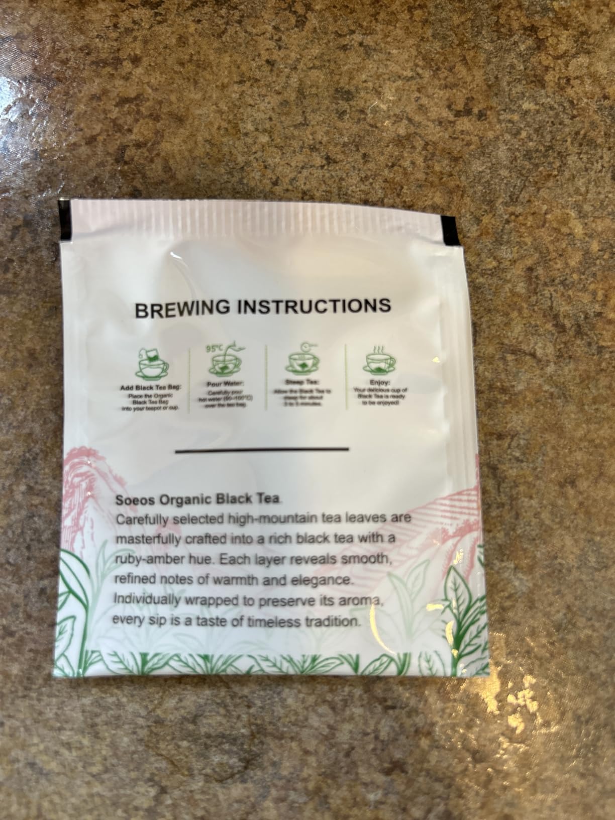 Soeos Organic White Tea, 100 Tea Bags, Individually Wrapped Teabags, Low Caffeine, Subtle Floral Aroma & Smooth Taste customer photo 2