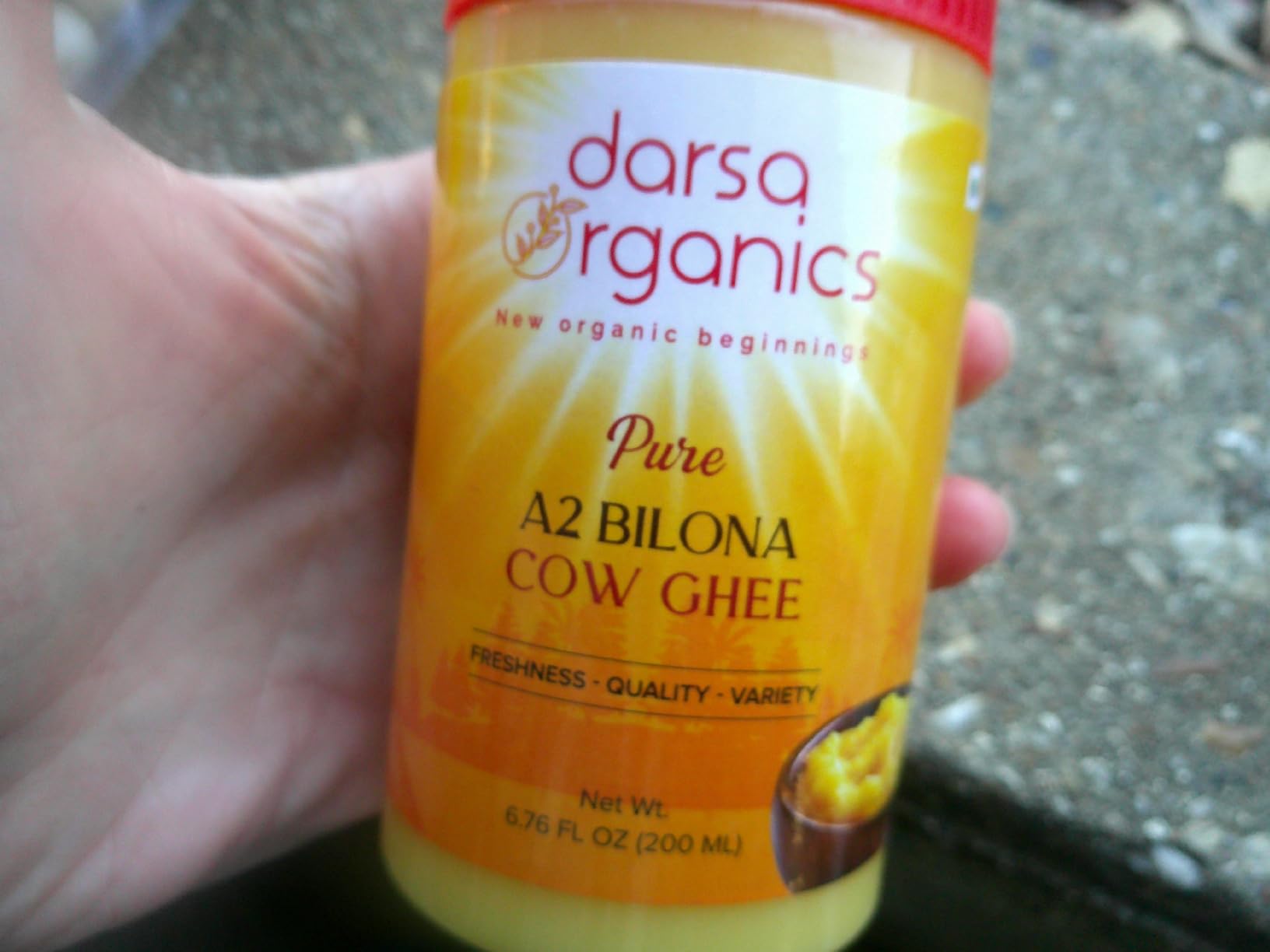 Darsa Organics A2 Bilona Ghee 200ml - Golden Aromatic Grass Fed Ghee - Hand Churned Clarified Butter from Gir Cow Milk, Smooth Nutty Rich Flavor Ghee for Cooking, Baking, and Drizzling customer photo 2
