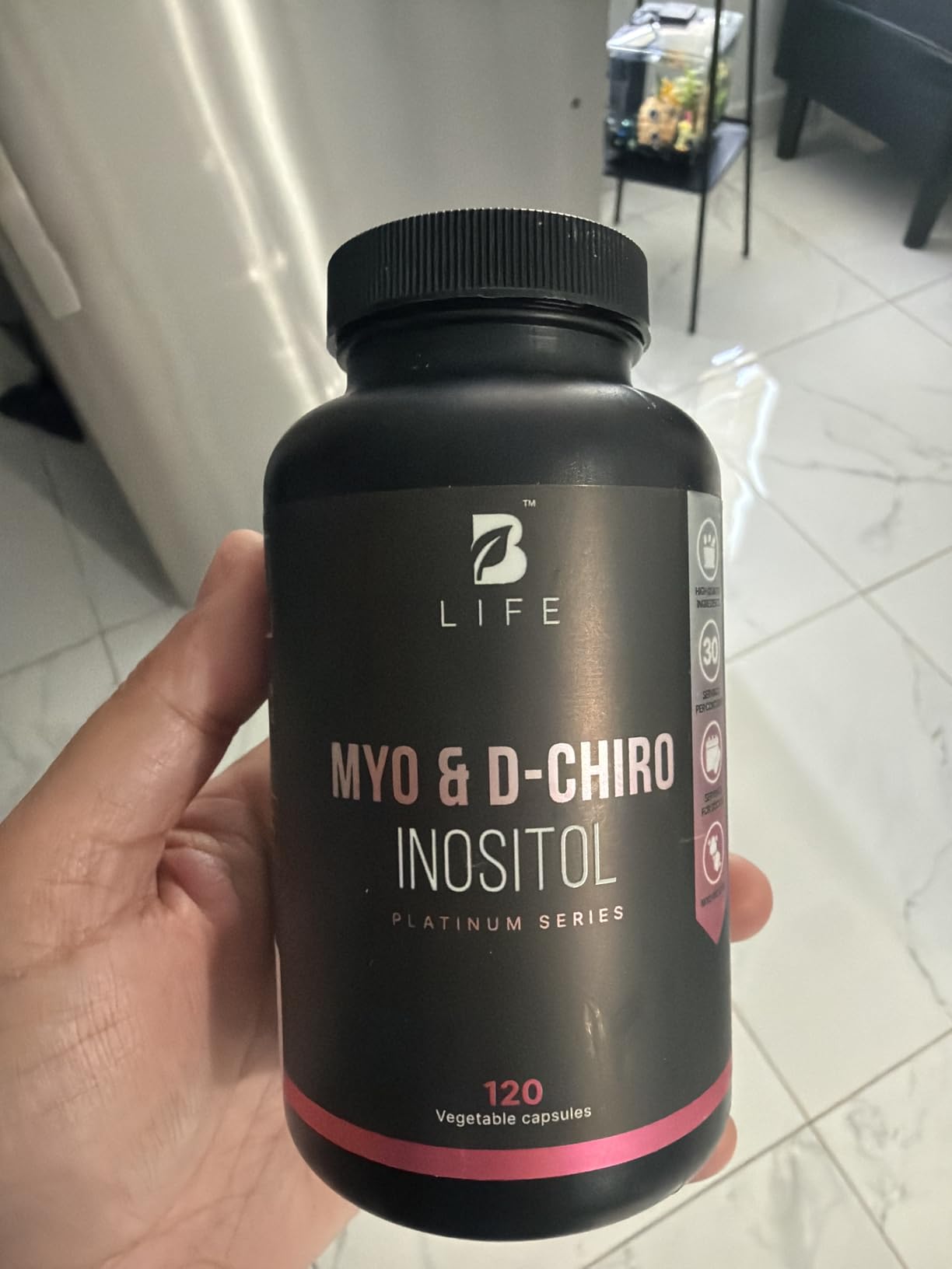 B Life Company Myo-Inositol & D-Chiro Inositol 40:1 for Women | Inositol Supplement for Women | Hormone Balance, Fertility & Cycle | Vitamin B8, Insulin & Flo Ovarian Support | 120 Caps customer photo 1