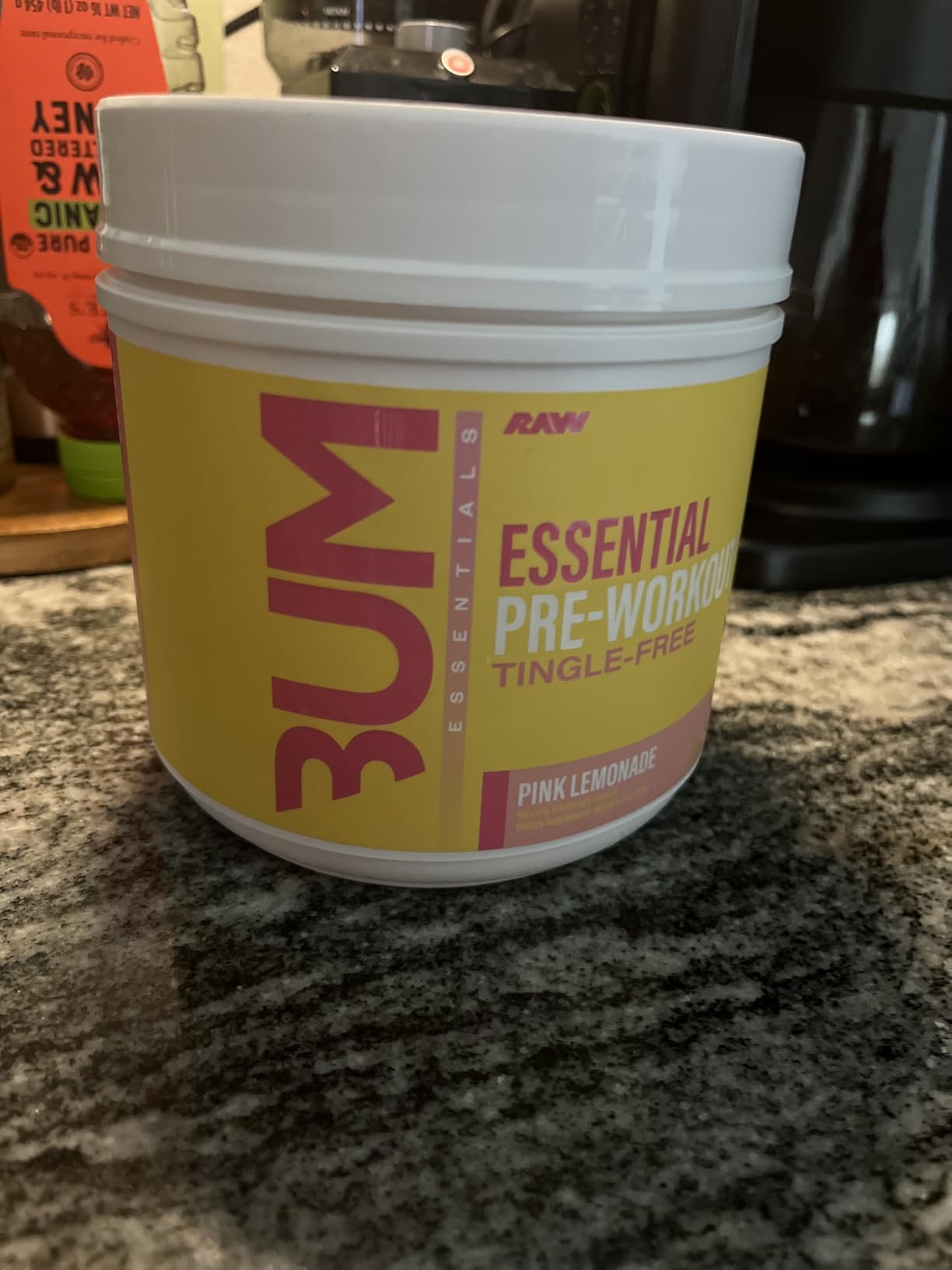 RAW Essential Tingle-Free Pre Workout Powder - Preworkout Without Beta-Alanine for Clean Energy & Focus - Workout Supplement with 200mg of Natural Caffeine - Pink Lemonade - 30 Servings customer photo 1