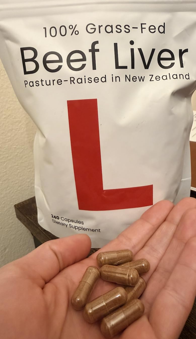 Beef Liver Capsules - USA-Made (Value Pack) Whole Food Source of 30+ Bioavailable Nutrients: Vitamin A, B12, Folate, Heme Iron, Zinc for Energy, Immunity, Skin - 100% Grass-Fed Beef Organ Supplement customer photo 2