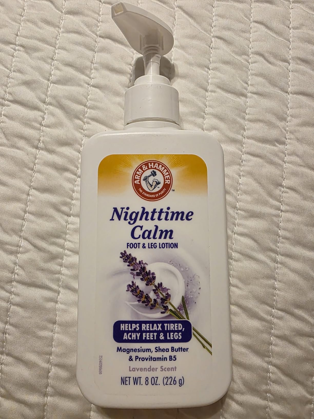 Arm & Hammer Nighttime Calm Foot & Leg Lotion with Magnesium - Lavender Scented Cream - 8oz. Hydrating & Moisturizing Magnesium Lotion with Shea Butter & Provitamin B5 customer photo 2