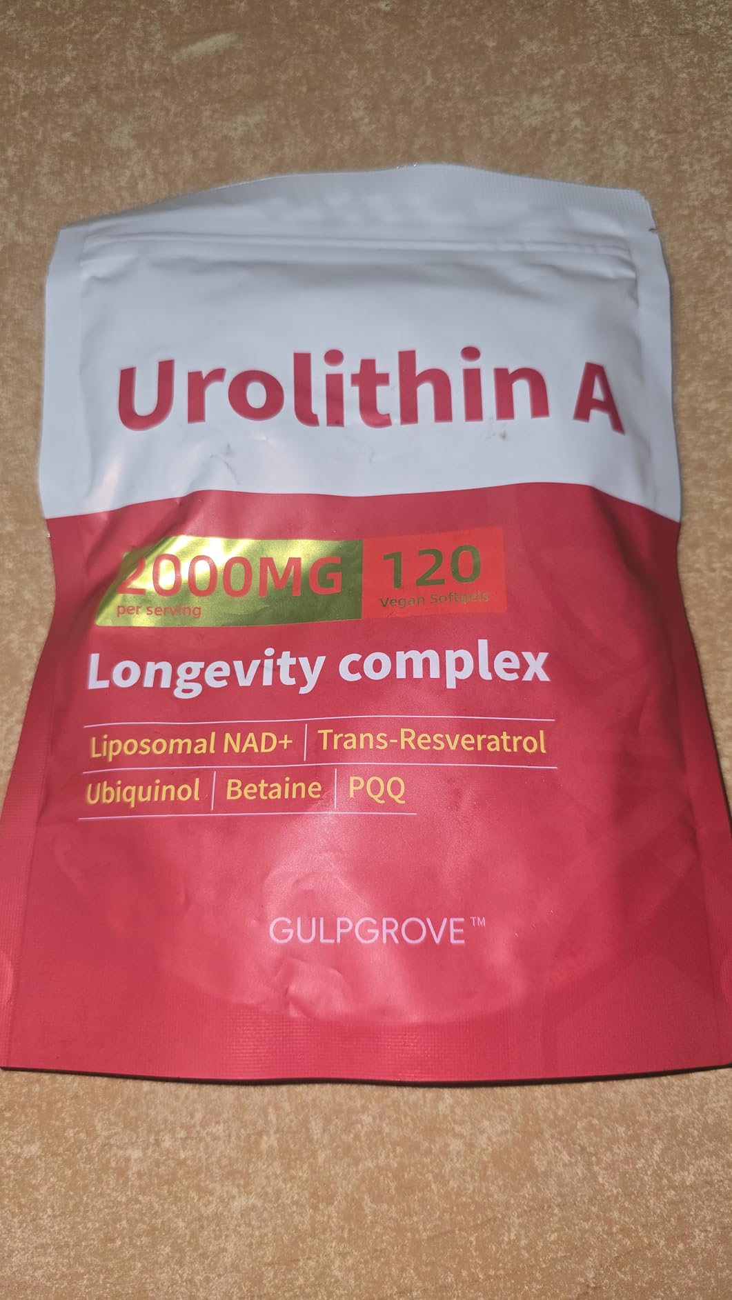 Urolithin A Supplement with Liposomal NAD+, Trans-Resveratrol, Ubiquinol, TMG, PQQ, 6-in-1 Formula for Cellular Energy & Mitochondrial Support, 120 Softgels customer photo 1