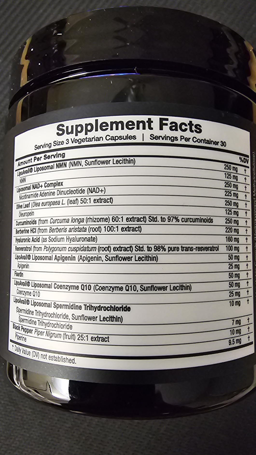 Toniiq NMN 12-in-1 Complex - 5 Liposomal Ingredients NMN, NAD+, CoQ10, Spermidine & Apigenin for Enhanced Absorption - Plus Resveratrol, Fisetin, Berberine & More - 90 Vegetarian Capsules customer photo 1