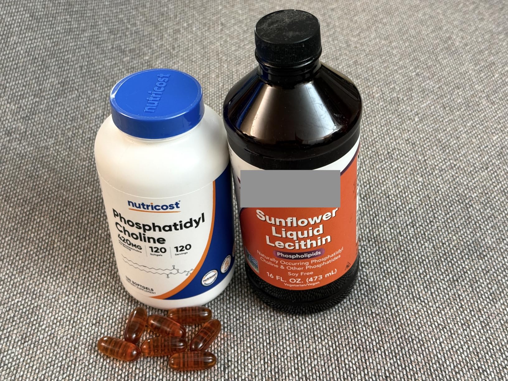 Nutricost Phosphatidylcholine (420mg) 120 Softgels - GMO-Free, Gluten-Free customer photo 2