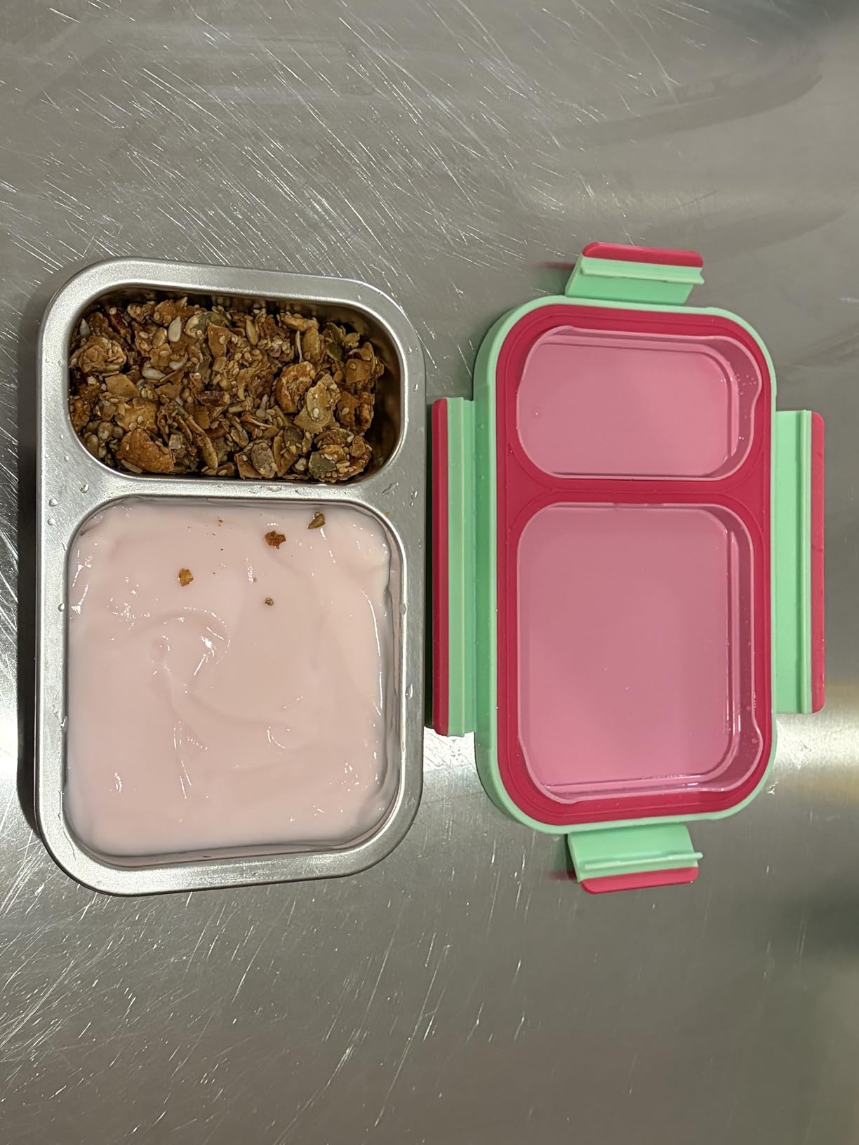 Bentgo Stainless Steel Snack Box - Leak-Proof, 2 Compartments, 2-Cup Capacity, Ideal for Kids 3+, Teens & Adults, Durable, Reusable (Navy) customer photo 1