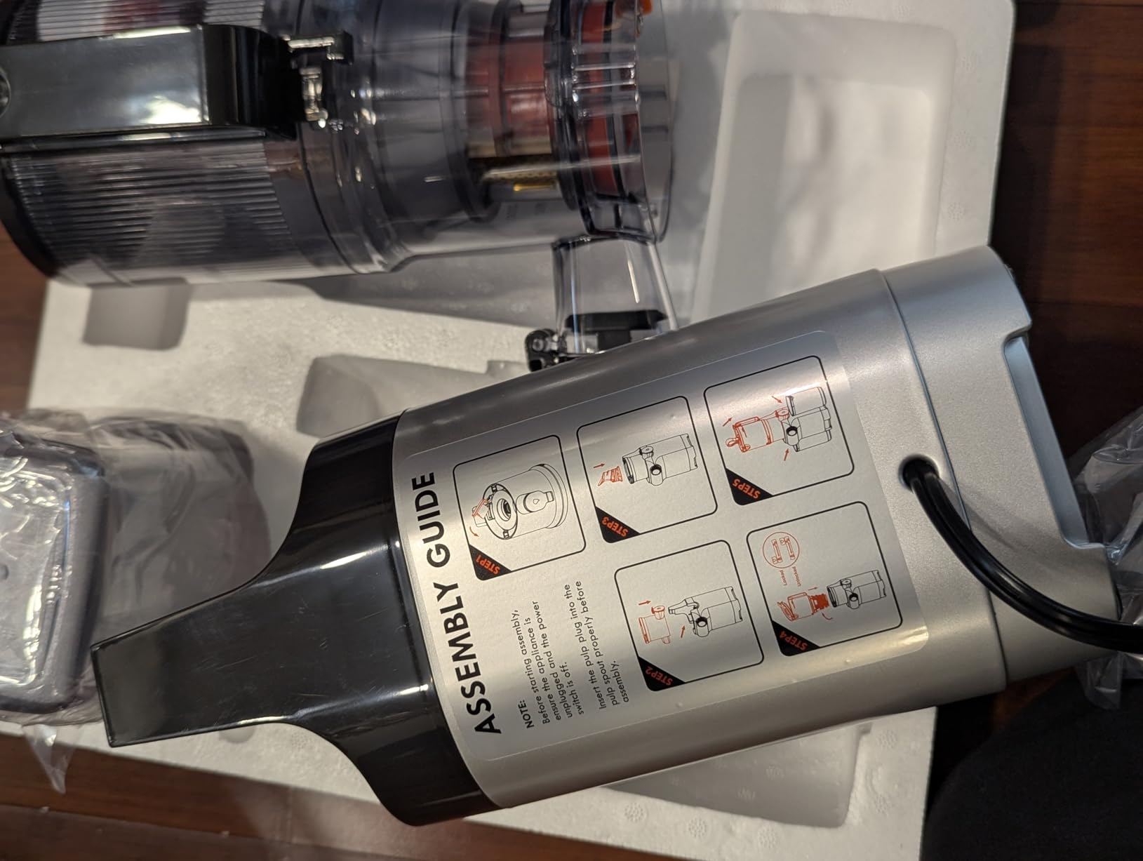 Cold Press Juicer 200W Masticating Slow Juicer 4.3