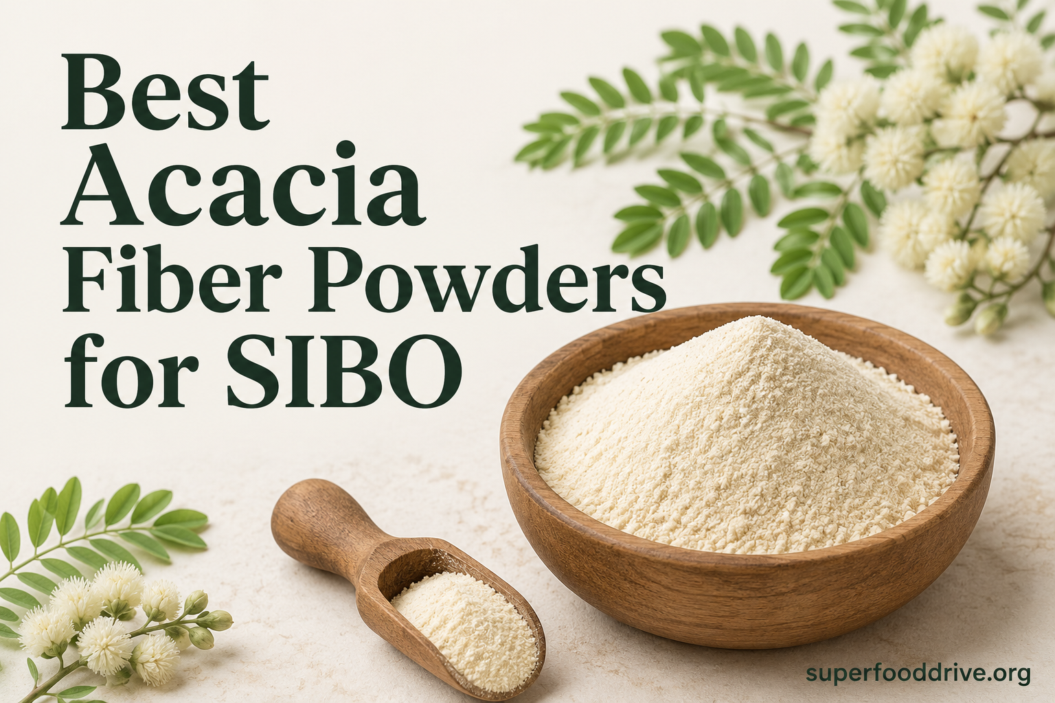 Best Acacia Fiber Powders for SIBO