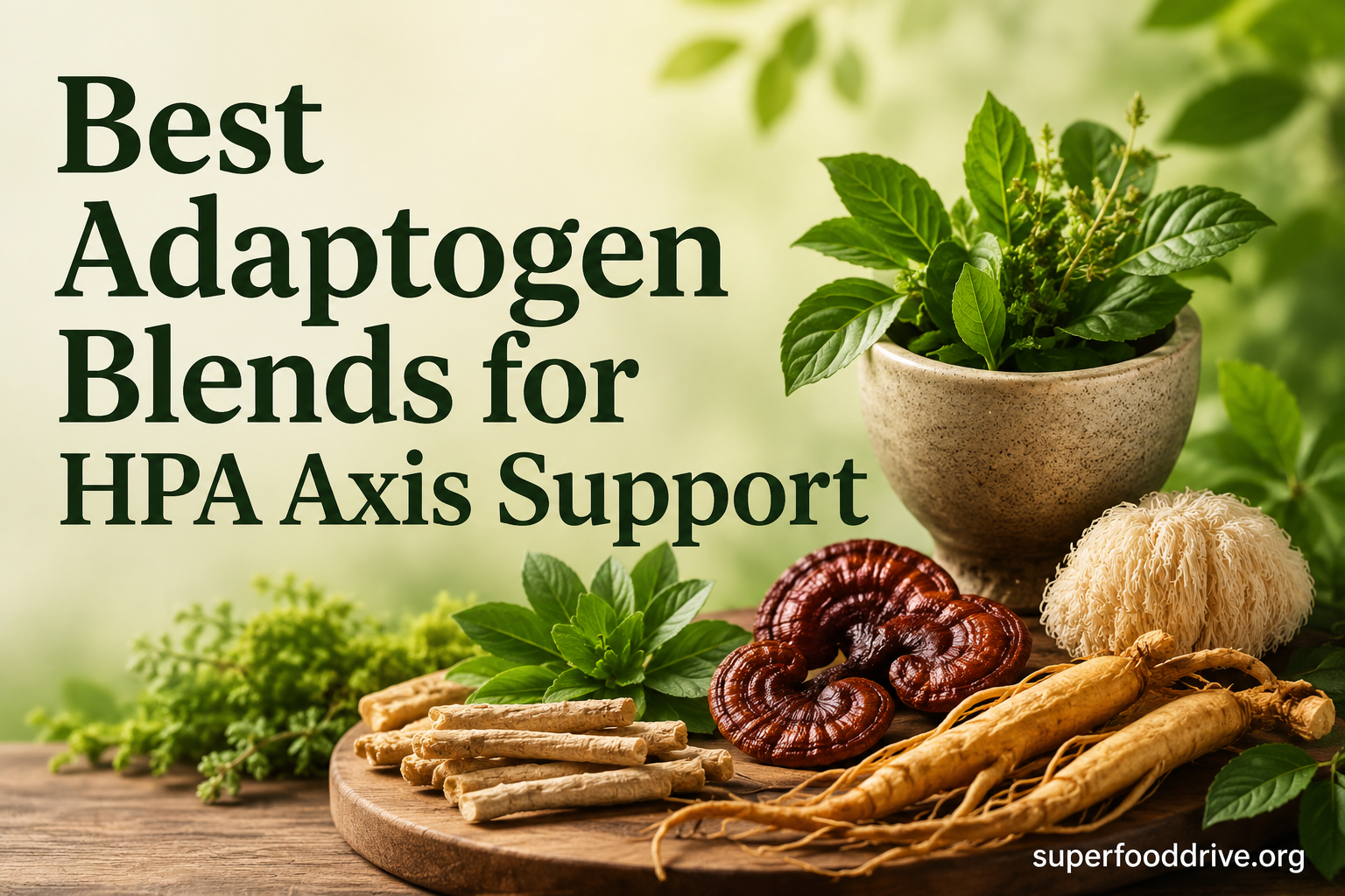 Best Adaptogen Blends for HPA Axis Support