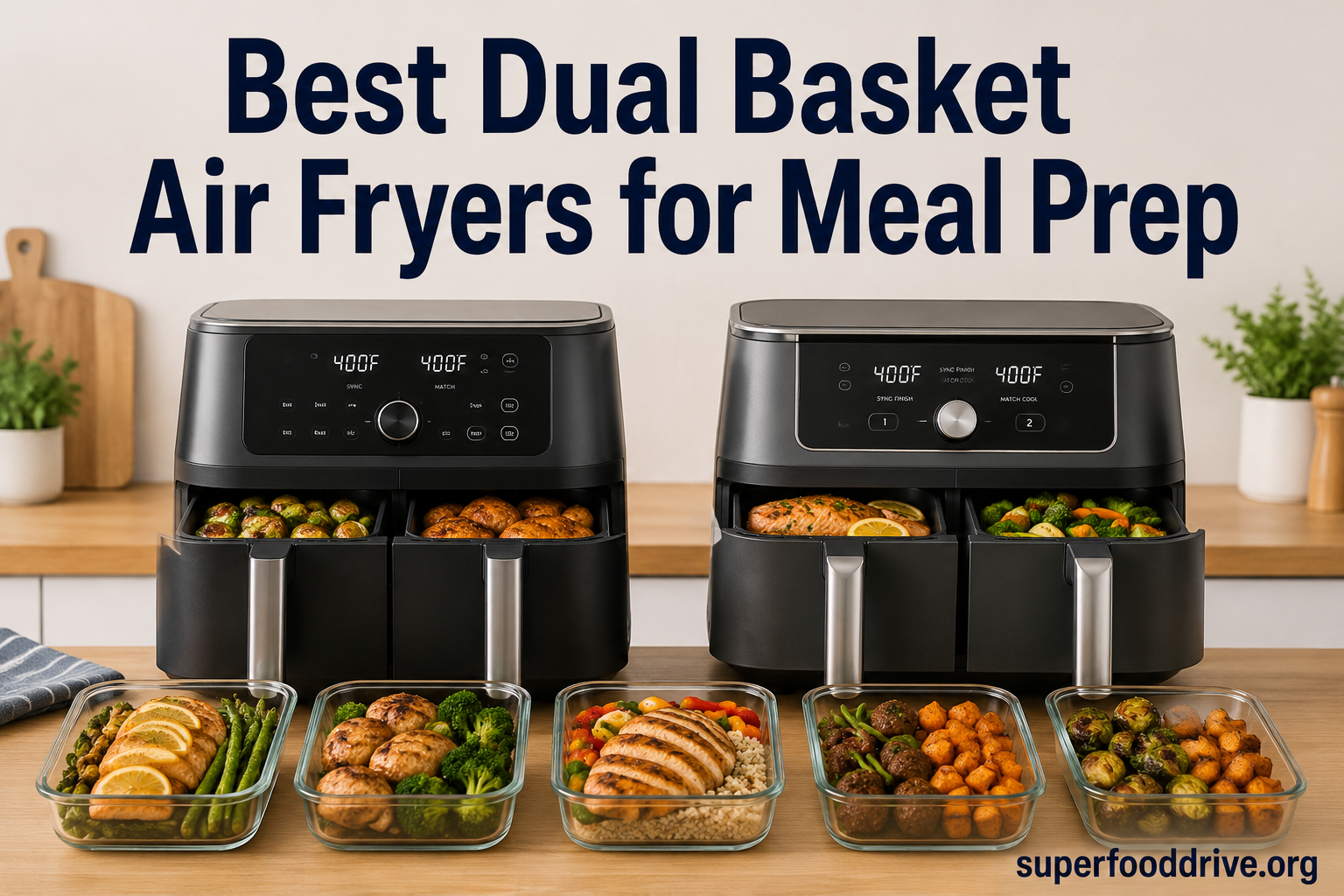 Best Dual Basket Air Fryers for Meal Prep