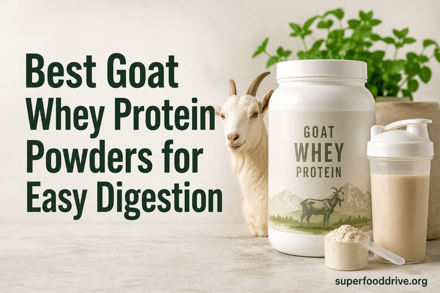 Best Goat Whey Protein Powders for Easy Digestion