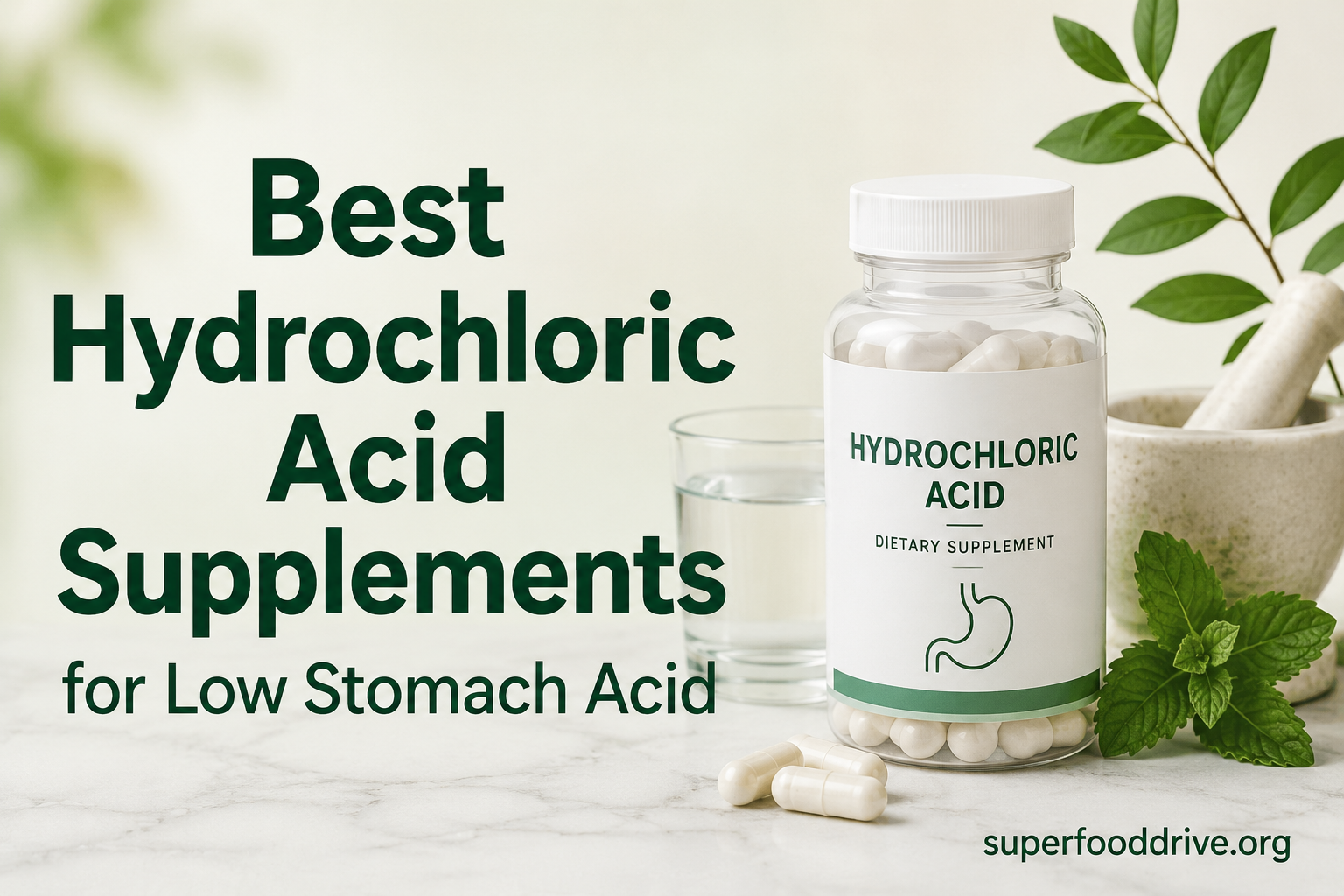 Best Hydrochloric Acid Supplements for Low Stomach Acid