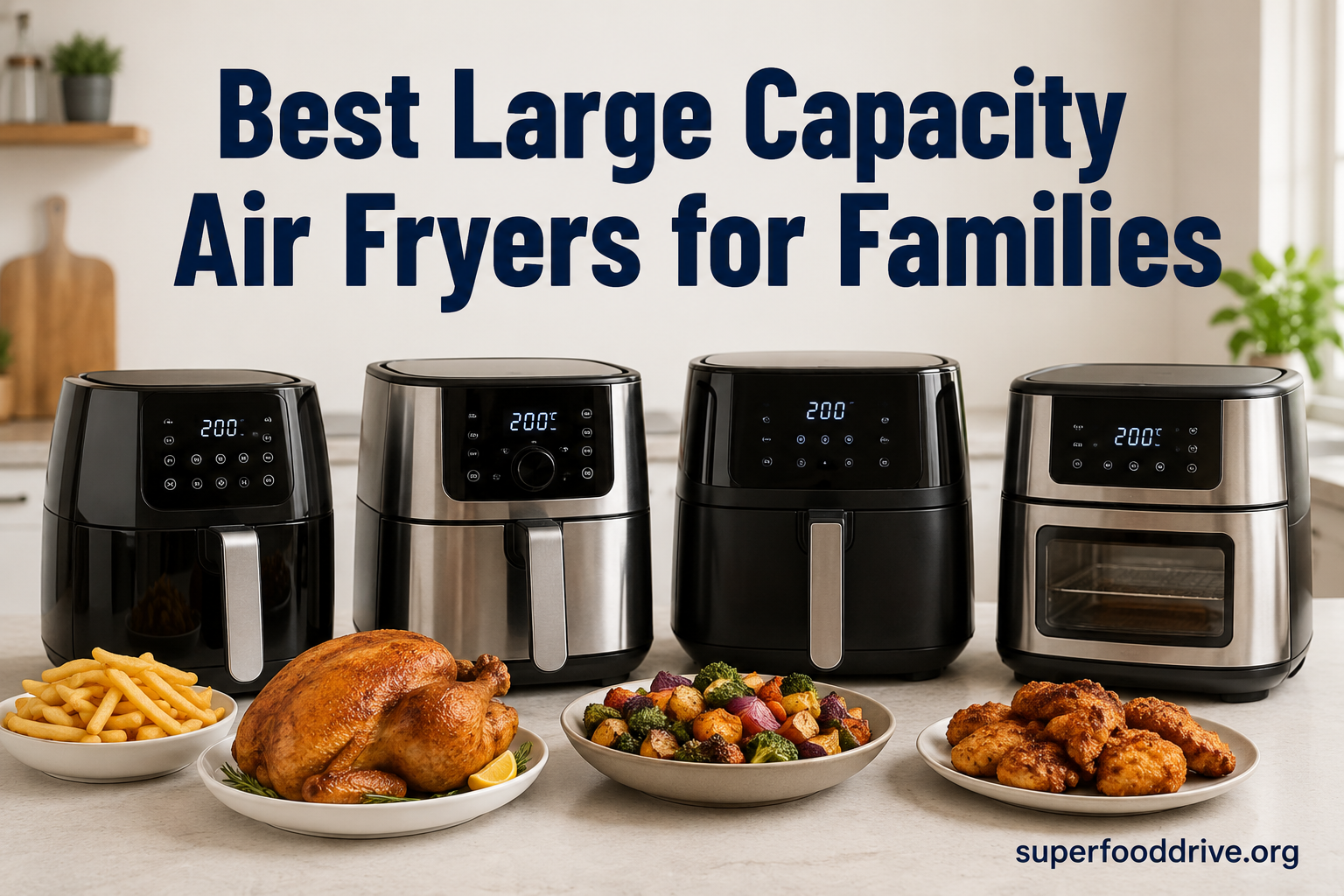 Best Large Capacity Air Fryers for Families