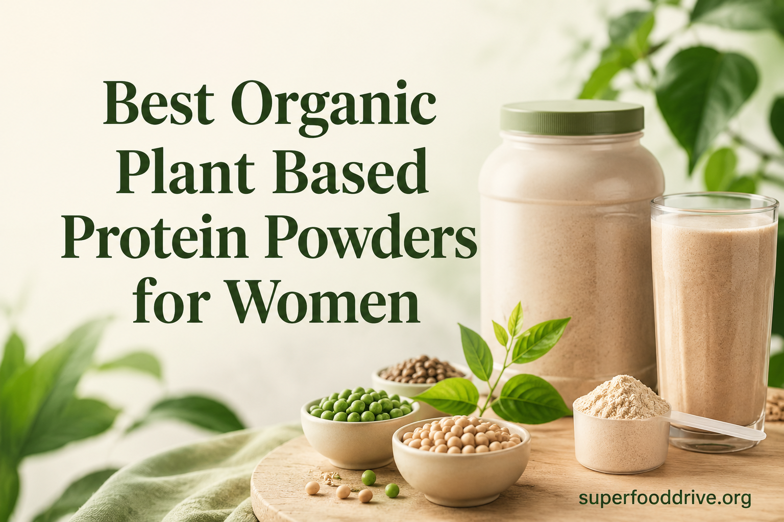 Best Organic Plant Based Protein Powders for Women