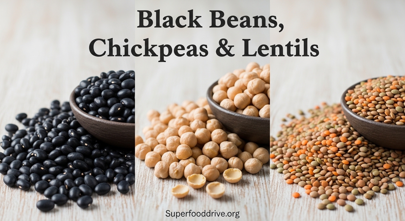 Black Beans, Chickpeas & Lentils
