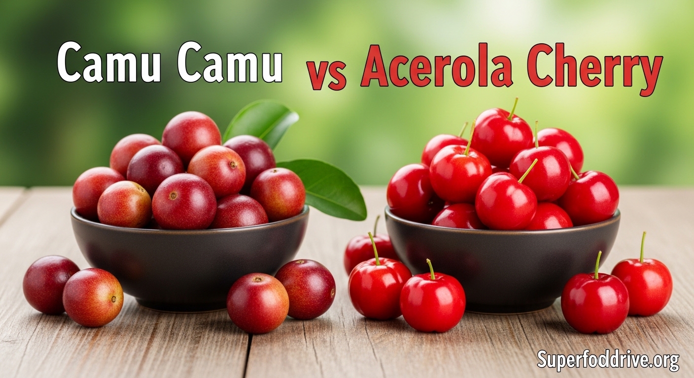 Camu Camu vs Acerola Cherry