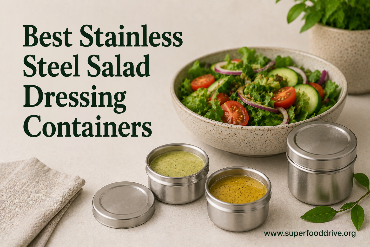 Best Stainless Steel Salad Dressing Containers