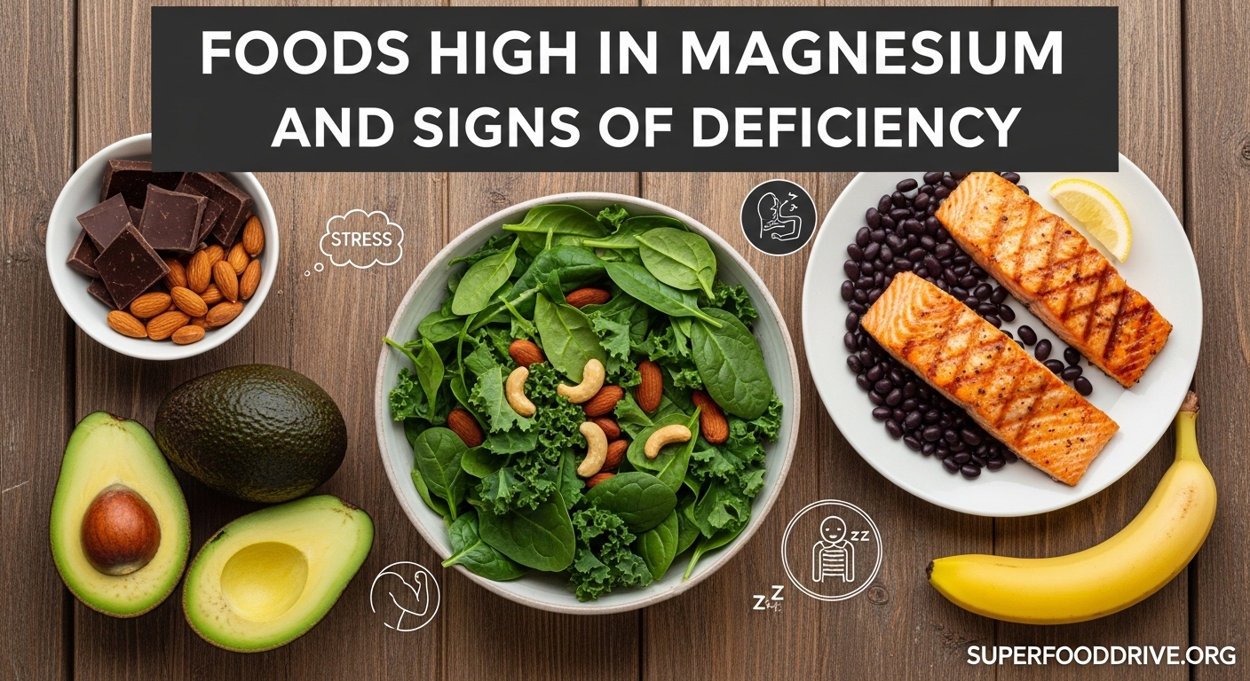 Foods High in Magnesium and Signs of Deficiency