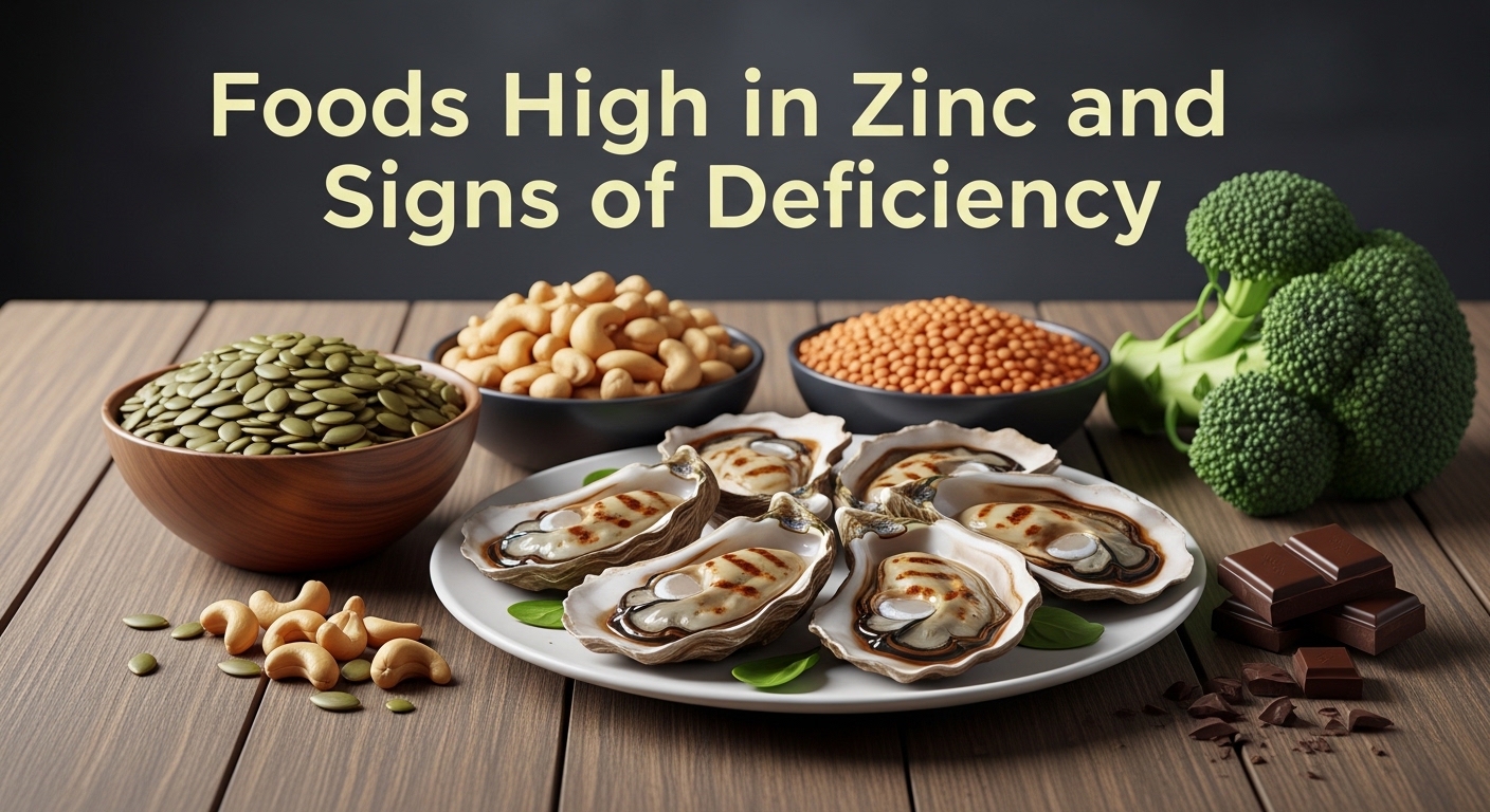 Foods High in Zinc and Signs of Deficiency