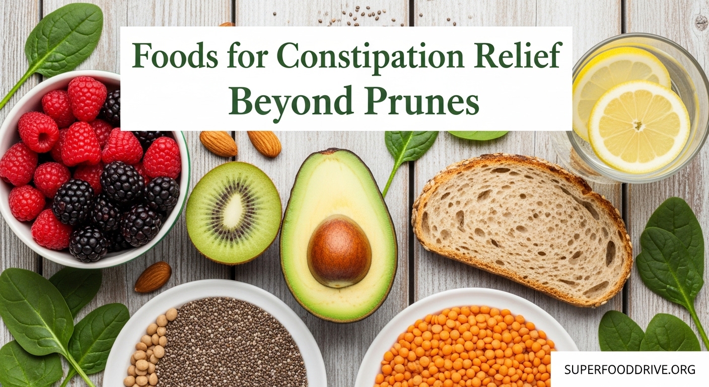 Foods for Constipation Relief Beyond Prunes