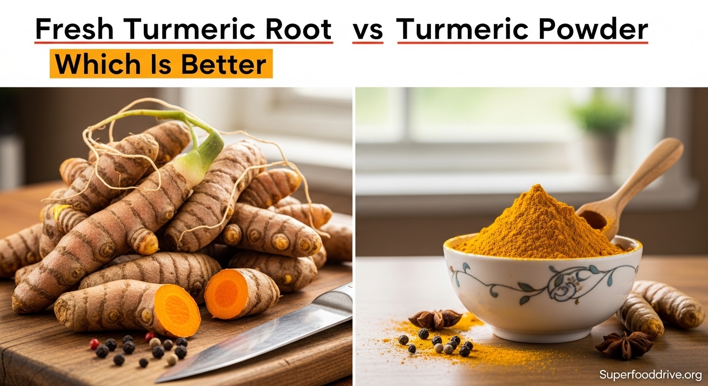 Fresh Turmeric Root vs Turmeric Powder Which Is Better