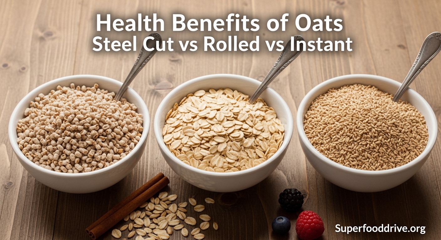 Health Benefits of Oats Steel Cut vs Rolled vs Instant