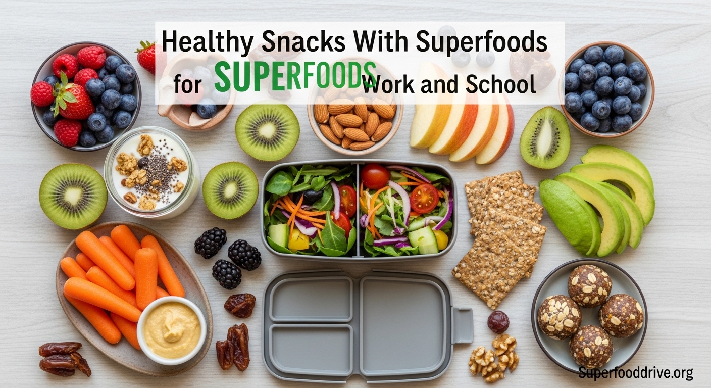 Healthy Snacks With Superfoods for Work and School