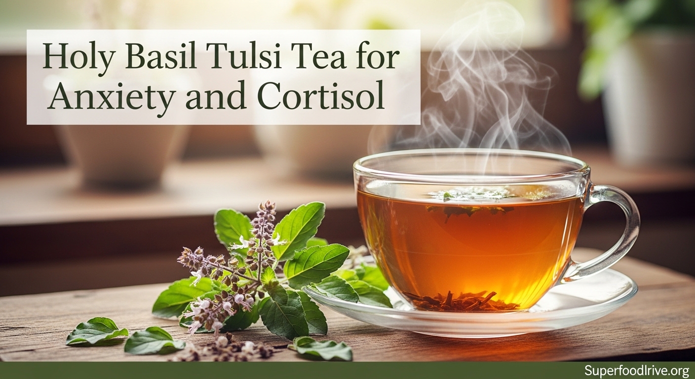 Holy Basil Tulsi Tea for Anxiety and Cortisol