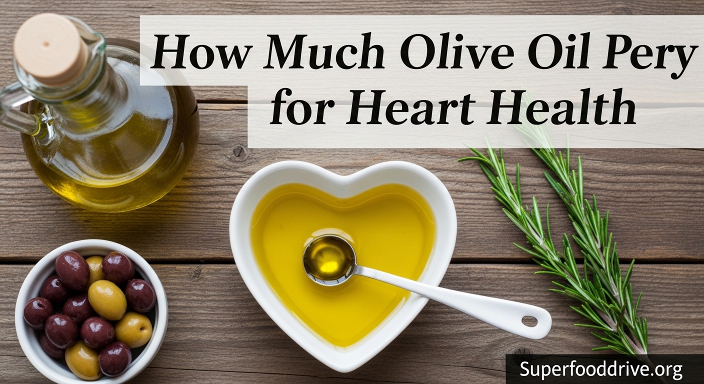 How Much Olive Oil Per Day for Heart Health