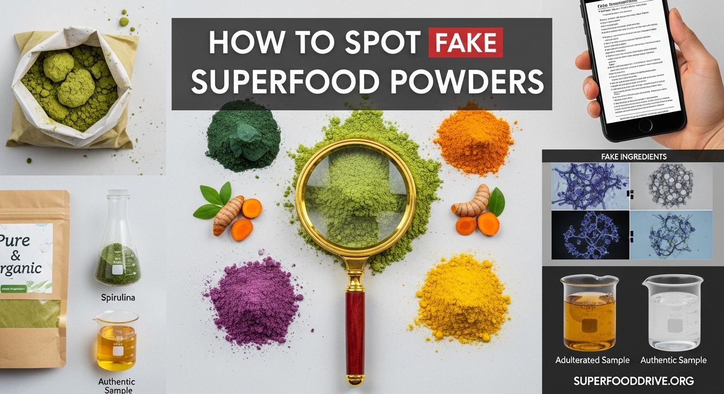 How to Spot Fake Superfood Powders