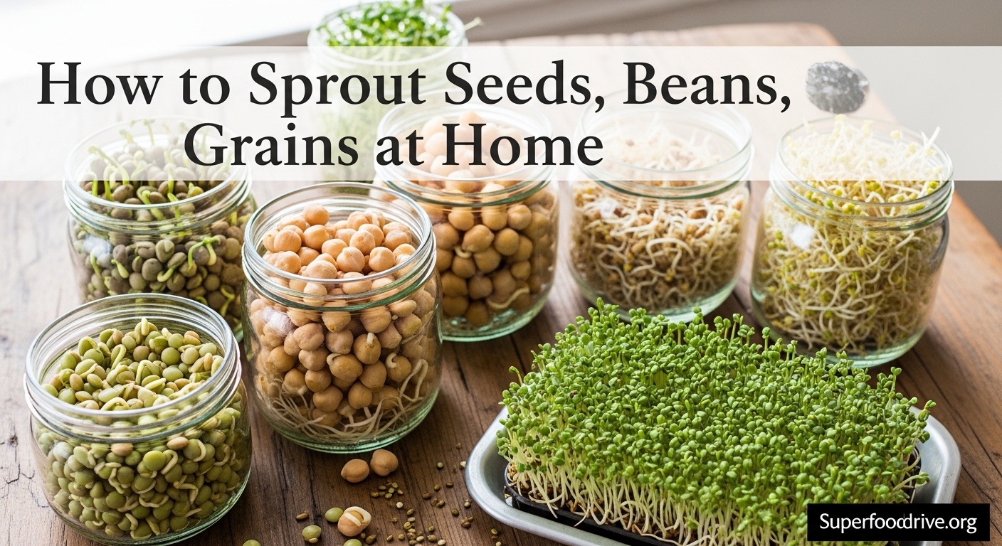 How to Sprout Seeds Beans and Grains at Home