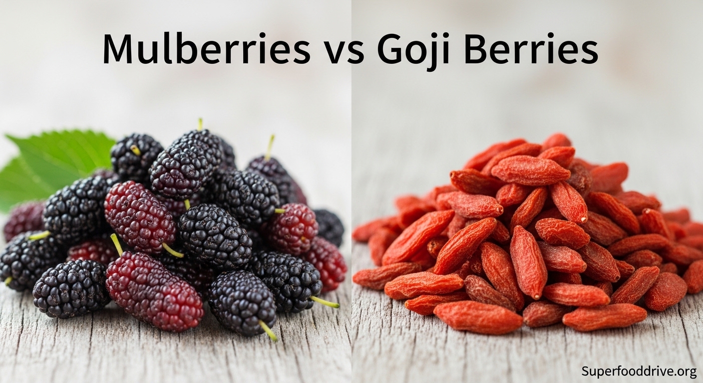 Mulberries vs Goji Berries