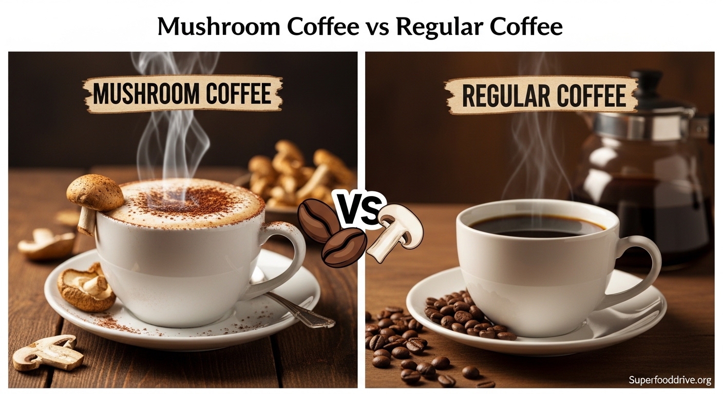 Mushroom Coffee vs Regular Coffee